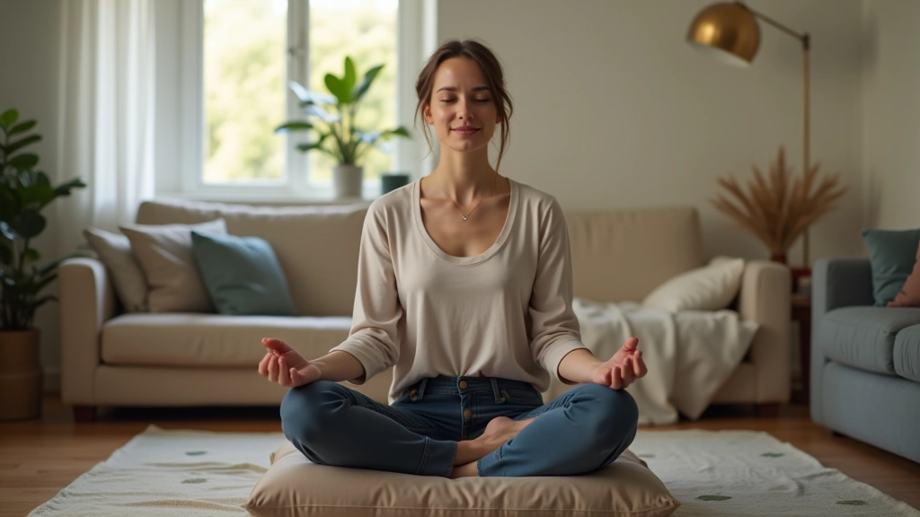 Person in comfortable setting, journaling or taking notes, peaceful moment